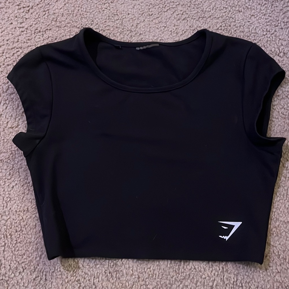 Black Gymshark dreamy crop top